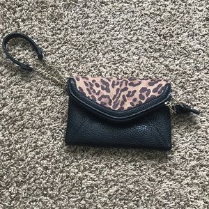 Leopard Print Envelope Wristlet
